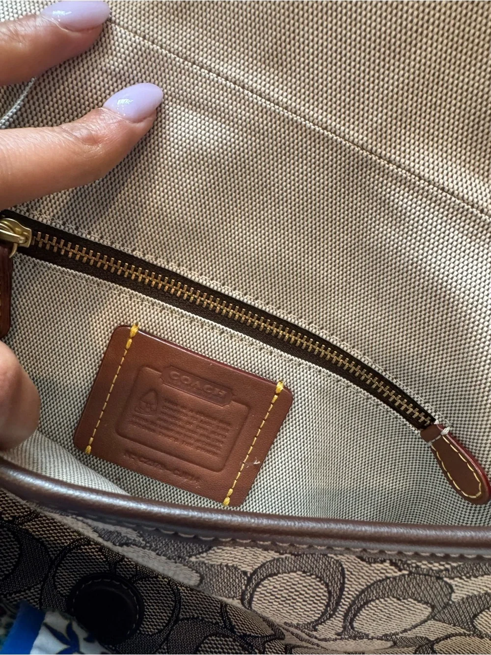 Coach Soho Flap Bag in Signature Jacquard - Picture 7 of 7